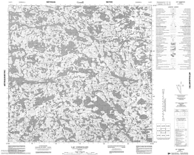 034K07 - LAC CHEMINADE - Topographic Map