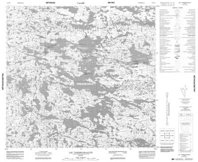 034K08 - LAC TASIRRUARAALUK - Topographic Map