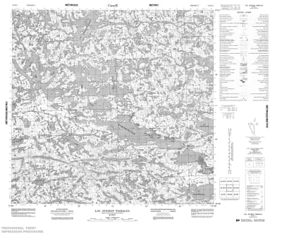 034K11 - LAC JUUSIUP TASIALUA - Topographic Map