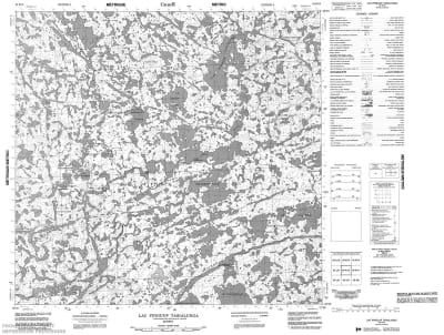 034K12 - LAC PINGUUP TASIALUNGA - Topographic Map
