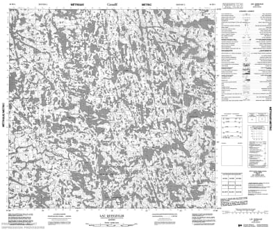 034K14 - LAC QUINIJULIK - Topographic Map