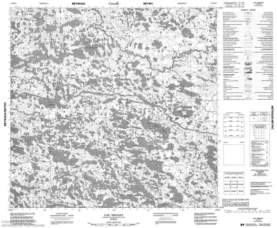 034K15 - LAC BOULET - Topographic Map