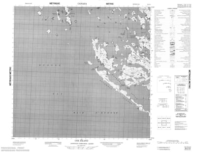 034L10 - COX ISLAND - Topographic Map