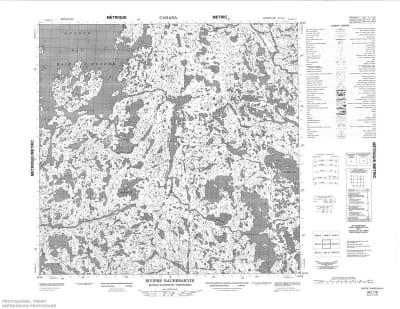 034L16 - RIVIERE NAUBERAKVIK - Topographic Map