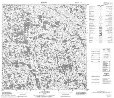 035C06 - LAC BISTODEAU - Topographic Map