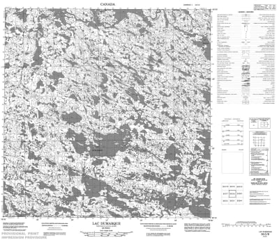 035C08 - LAC DUMARQUE - Topographic Map