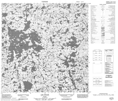 035C16 - LAC BYLOT - Topographic Map