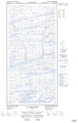 035G06W - LAC BELANGER - Topographic Map