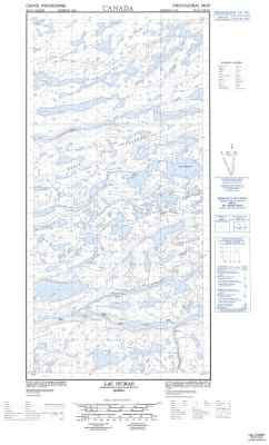 035G07W - LAC DUMAS - Topographic Map