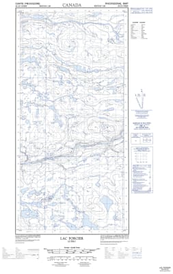 035G08W - LAC FORCIER - Topographic Map