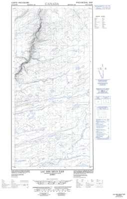 035G09E - LAC DES DEUX ILES - Topographic Map
