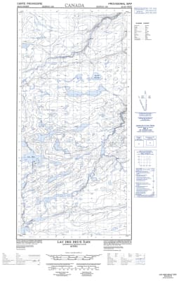 035G09W - LAC DES DEUX ILES - Topographic Map