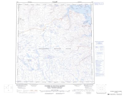 035H - CRATERE DU NOUVEAU-QUEBEC - Topographic Map
