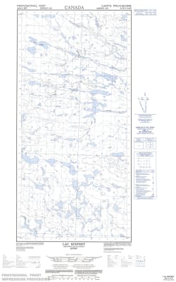 035H11E - LAC RINFRET - Topographic Map