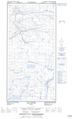 035H12E - LAC FLEURY - Topographic Map