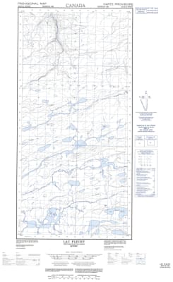035H12W - LAC FLEURY - Topographic Map
