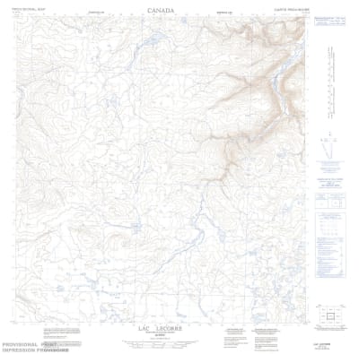 035H14 - LAC LECORRE - Topographic Map