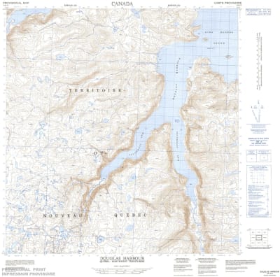 035H15 - DOUGLAS HARBOUR - Topographic Map