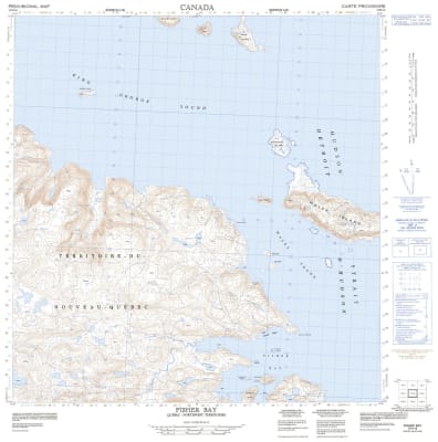 035H16 - FISHER BAY - Topographic Map