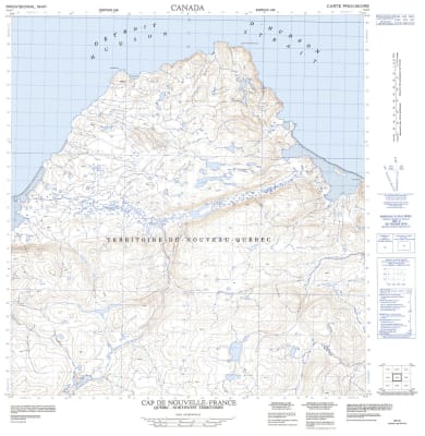 035I05 - CAP DE NOUVELLE-FRANCE - Topographic Map
