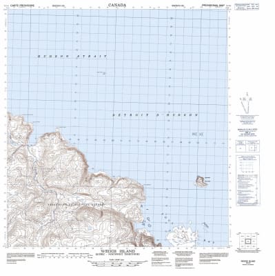 035I06 - WEGGS ISLAND - Topographic Map