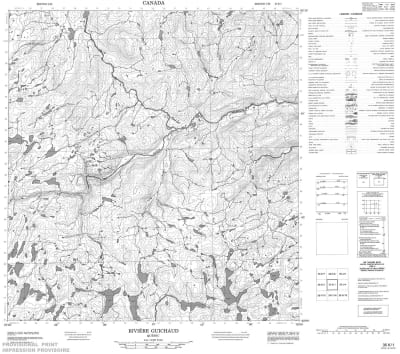 035K01 - RIVIERE GUICHAUD - Topographic Map