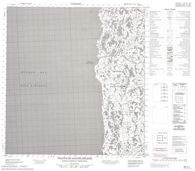 035L01 - POINTE DE SAINTE-HELENE - Topographic Map