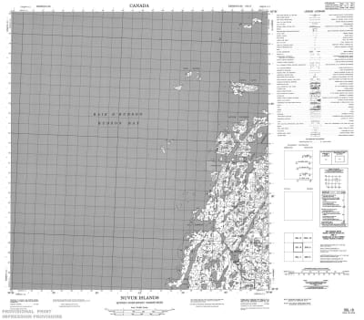 035L08 - NUVUK ISLANDS - Topographic Map