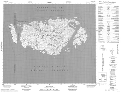 035N13 - MILL ISLAND - Topographic Map