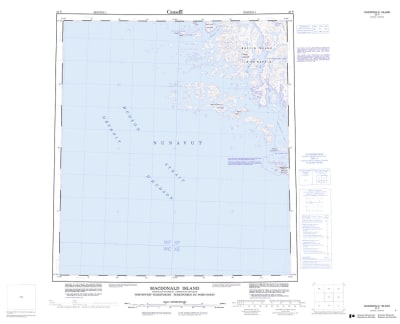 035P - MACDONALD ISLAND - Topographic Map