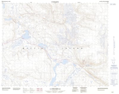 037G05 - NULUUJAAK MOUNTAIN - Topographic Map
