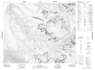 038B07 - UTUK LAKE - Topographic Map