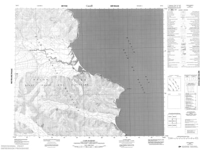 038C01 - CAPE BURNEY - Topographic Map