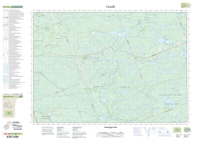 041H16 - NOGANOSH LAKE - Topographic Map