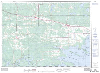 041I08 - VERNER - Topographic Map