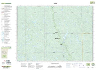 041J09 - MADAWANSON LAKE - Topographic Map