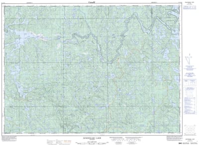 041J15 - KINDIOGAMI LAKE - Topographic Map