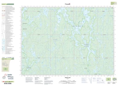 041O01 - INDIAN LAKE - Topographic Map