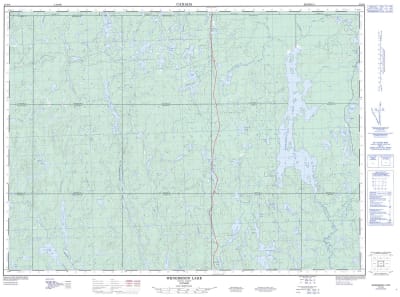 041O06 - WENEBEGON LAKE - Topographic Map