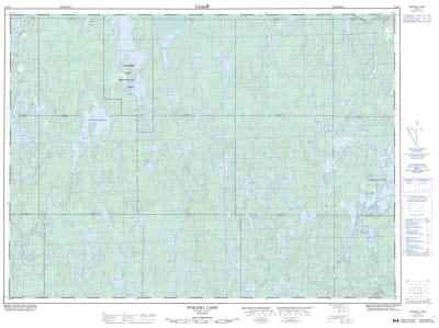 041O07 - WAKAMI LAKE - Topographic Map