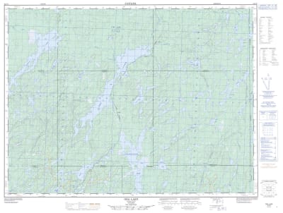 042C09 - OBA LAKE - Topographic Map