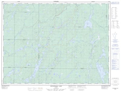 042C14 - KWINKWAGA LAKE - Topographic Map