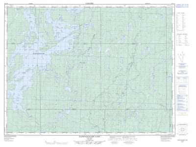 042C16 - KABINAKAGAMI LAKE - Topographic Map