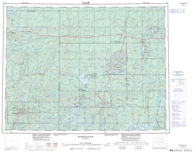 042F - HORNEPAYNE - Topographic Map