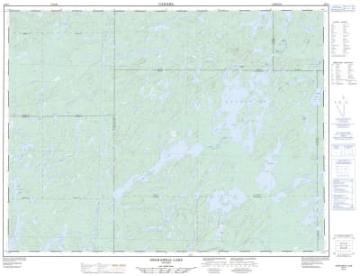 042F03 - OBAKAMIGA LAKE - Topographic Map