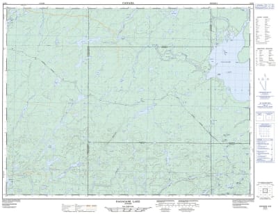 042F06 - NAGAGAMI LAKE - Topographic Map