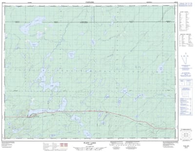 042F13 - FLINT LAKE - Topographic Map
