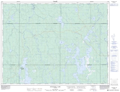 042G03 - OPASATIKA LAKE - Topographic Map