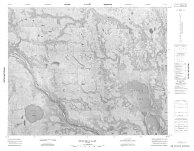 042N11 - MUSWABIK RIVER - Topographic Map