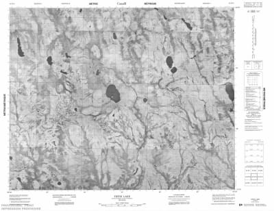 042N13 - TIFFIN LAKE - Topographic Map